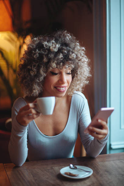 istock Pretty woman at the cafe 1060541234