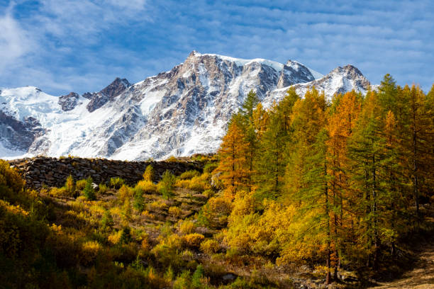 Autumn in the alps Autumn in the italian alps in Monte Rosa area ivory coast landscape stock pictures, royalty-free photos & images