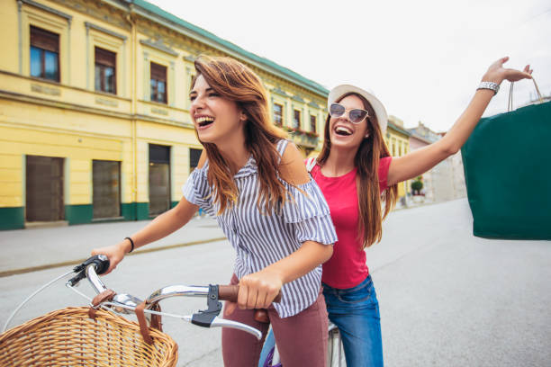 istock Friends enjoying their bike ride 1060551416