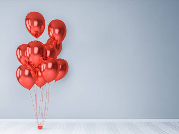 istock Balloons indoors near clean wall 1060555180