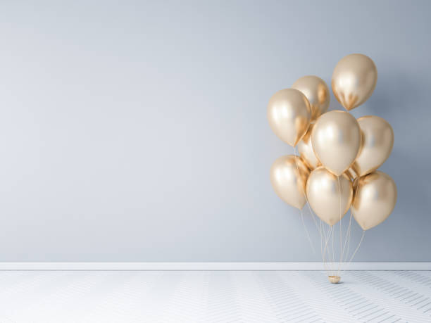 istock Balloons indoors near clean wall 1060555212