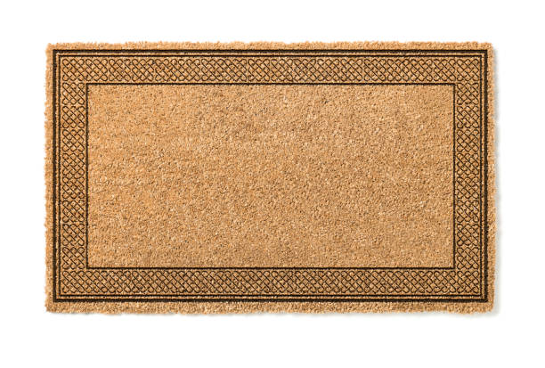 istock Blank Welcome Mat Isolated on White Background 1060557460