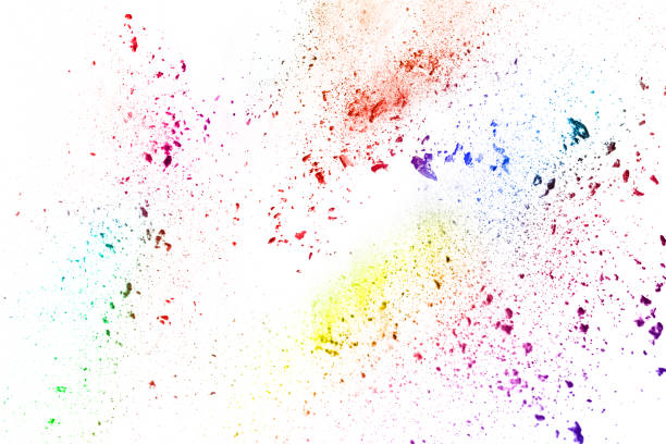 istock abstract powder splatted background. Colorful powder explosion on white background. Colored cloud. Colorful dust explode. Paint Holi. 1060557968