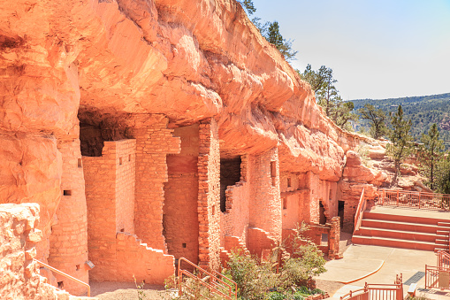 Manitou Cliff Dwellings an attraction close to Colorado Springs and Manitou Springs, Colorado, USA.