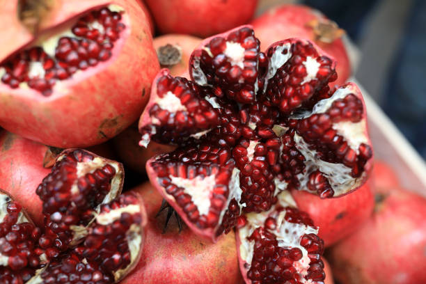 istock Fresh pomegranate on market 1060562554