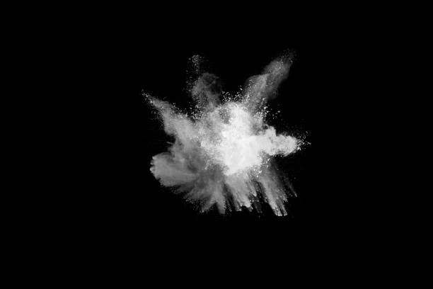 istock White powder explosion on white background. Colored cloud. Colorful dust explode. Paint Holi. 1060562732