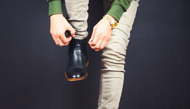 istock Classic man shoes at white background 1060574960