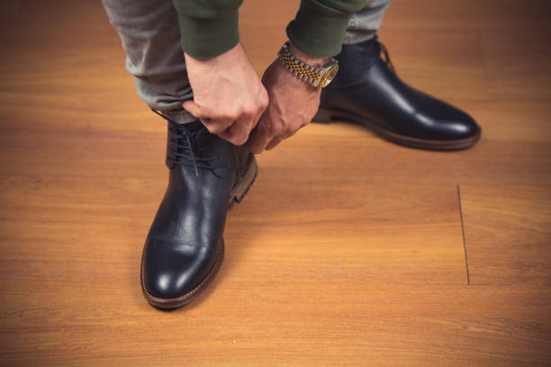 istock Classic man shoes at white background 1060582432