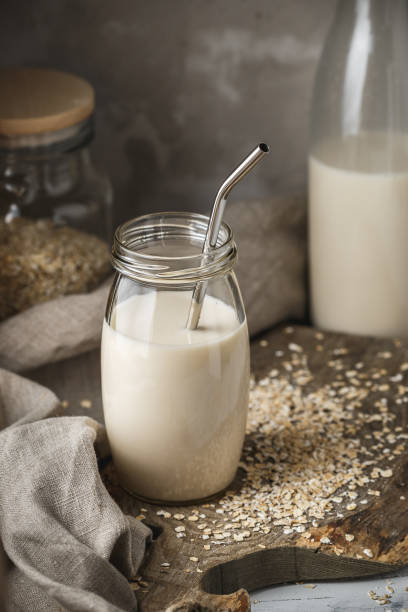 istock Non dairy oat milk for vegan diet 1060583246