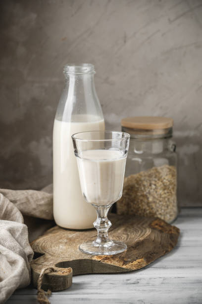 istock Non dairy oat milk for vegan diet 1060583432