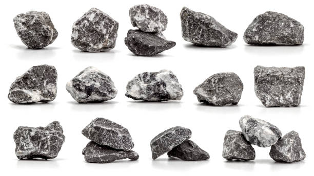 istock collection of stones isolated on white background.close up 1060583908