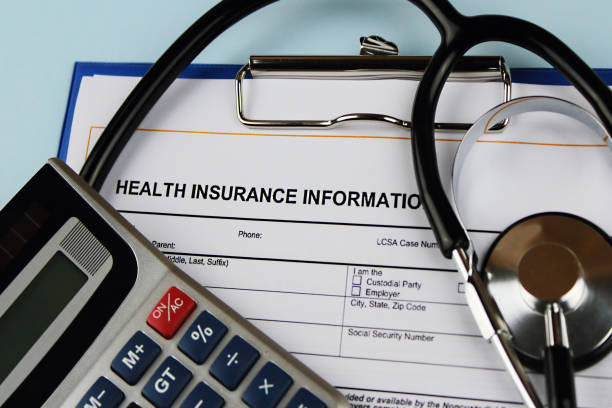 health insurance form with calculator
