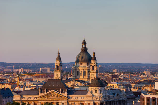 istock St. Stephen Basilica in Budapest at Sunset 1060591842