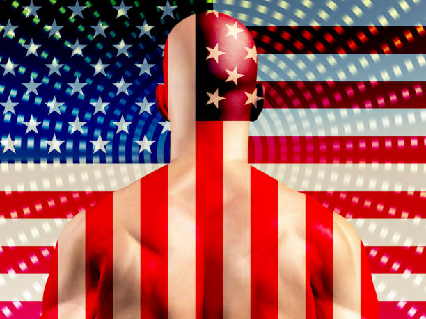 istock Muscular Man with USA Flag 1060592234