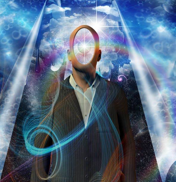 istock Symbolic scene with faceless man 1060592296