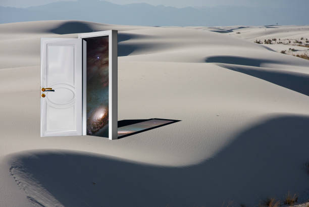 istock Portal to space. Surreal  White Desert 1060592442