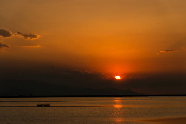 istock Sunset landscape with sea. 1060592774