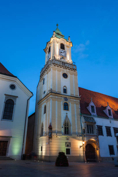 istock Bratislava Old Town Hall At Night 1060593954