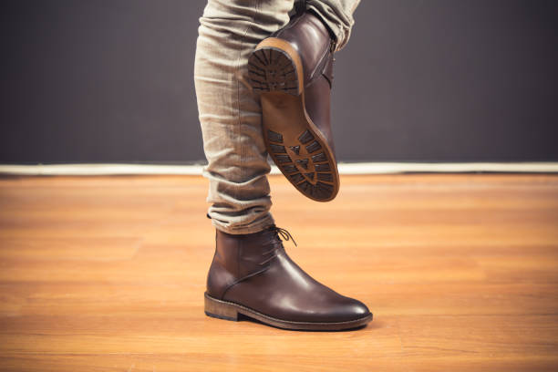 istock Classic man shoes at white background 1060610398