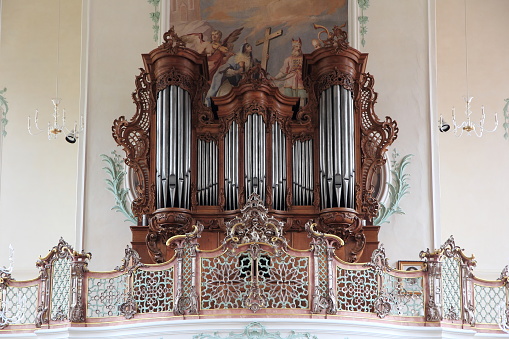 Silbermann organ of the collegiate church of Ettenheimmünster in Germany