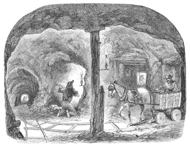 istock Gold Mine at Table Mountain in Butte County, California, USA (19th Century) 1060622520
