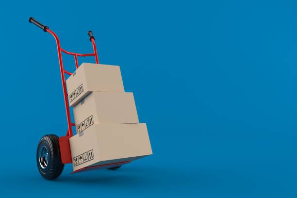 Hand truck with packages