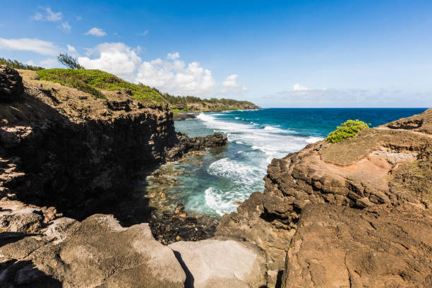 istock Grey Grey Beach, the weeping rock, Mauritius Island 1060643396