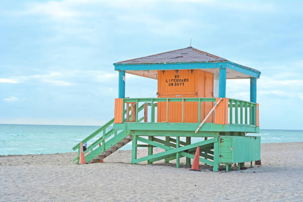 istock Lifeguard Tower in Miami 1060648494