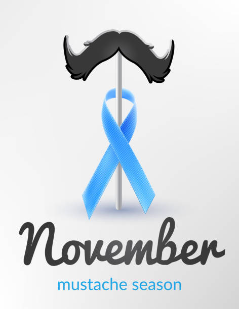 istock Prostate cancer awareness  blue ribbon month november 1060648884