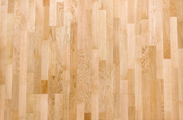 木製の寄せ木張りバック グラウンド テクスチャ グランジ木目テクスチャ背景 - indoor court ストックフォトと画像