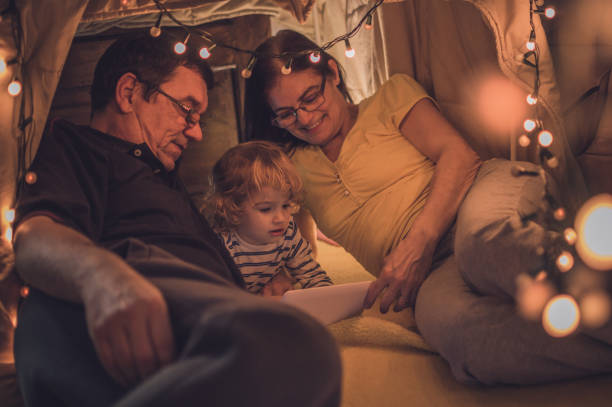 istock Playful night with grandparents 1060651082