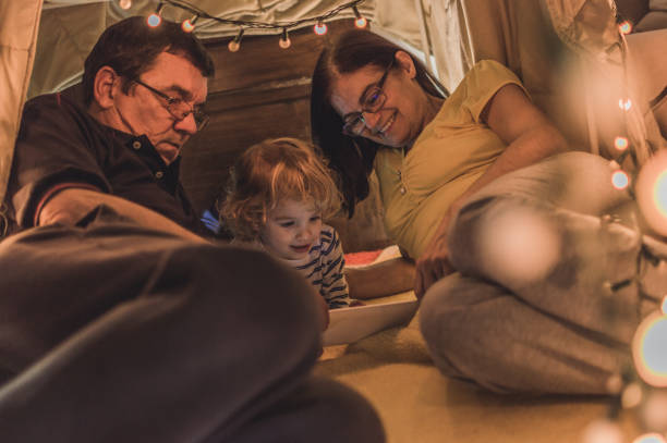 istock Playful night with grandparents 1060651138