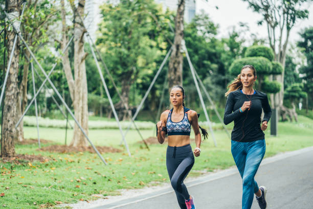 istock Morning jogging in the park 1060653024