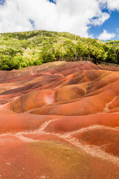 istock seven colored earth, chamarel, mauritius island, indian ocean 1060654466