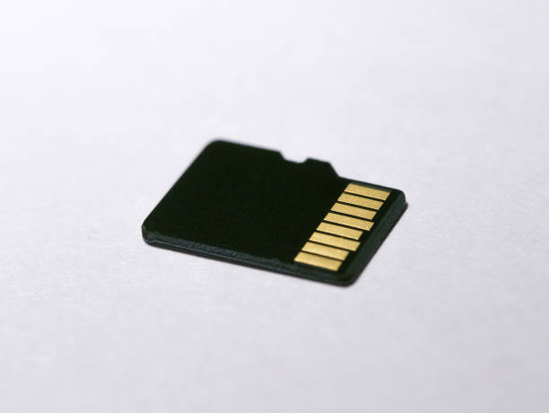 istock Rear view of micro sd card, close up 1060657430