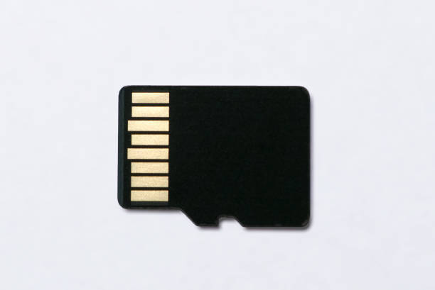 istock Rear view of micro sd card, macro 1060657468