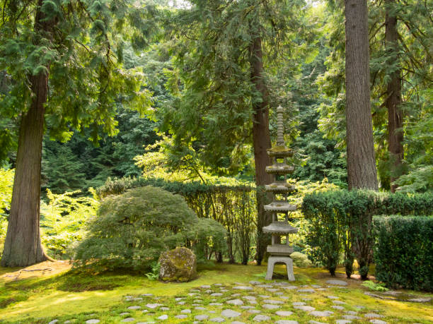 istock Stone pagoda among some trees 1060661308