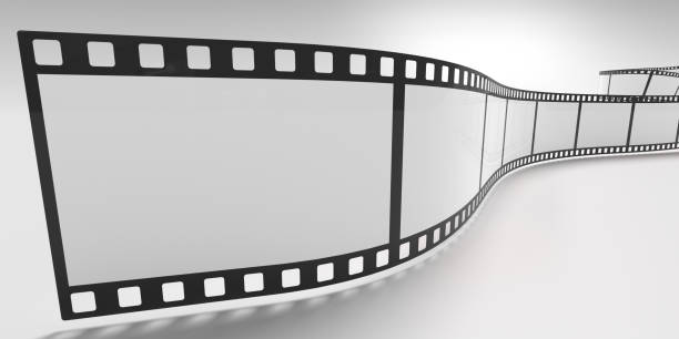 istock Film strip isolated on white background. 3D rendered illustration. 1060663348