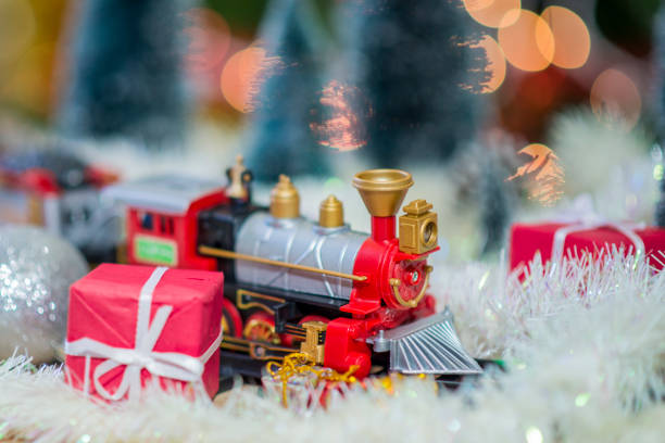 istock Toy Train Arriving for Christmas 1060667028