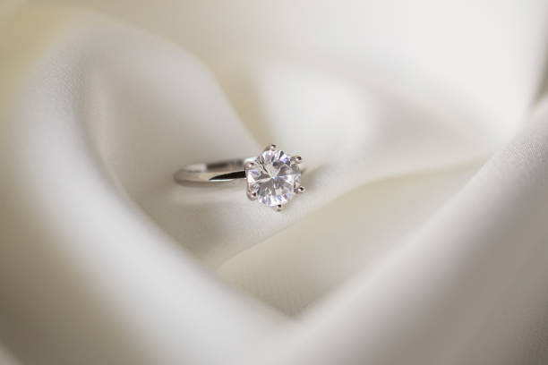 istock Jewelry wedding diamond ring close up 1060667100