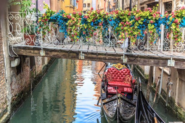 istock Gondola on a canal 1060692322