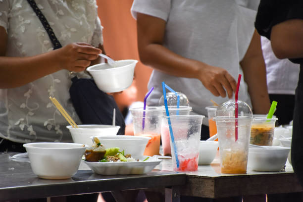 istock People use plastic and foam container fill food and drink 1060701578