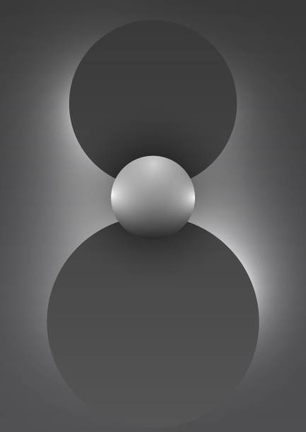 istock Abstract Background with Black-White Geometric Gradient Shapes in the form of Sun and Rays. Concept Minimal Dynamic Cover or Wallpaper Design Template. Vector Illustration. 1060702770
