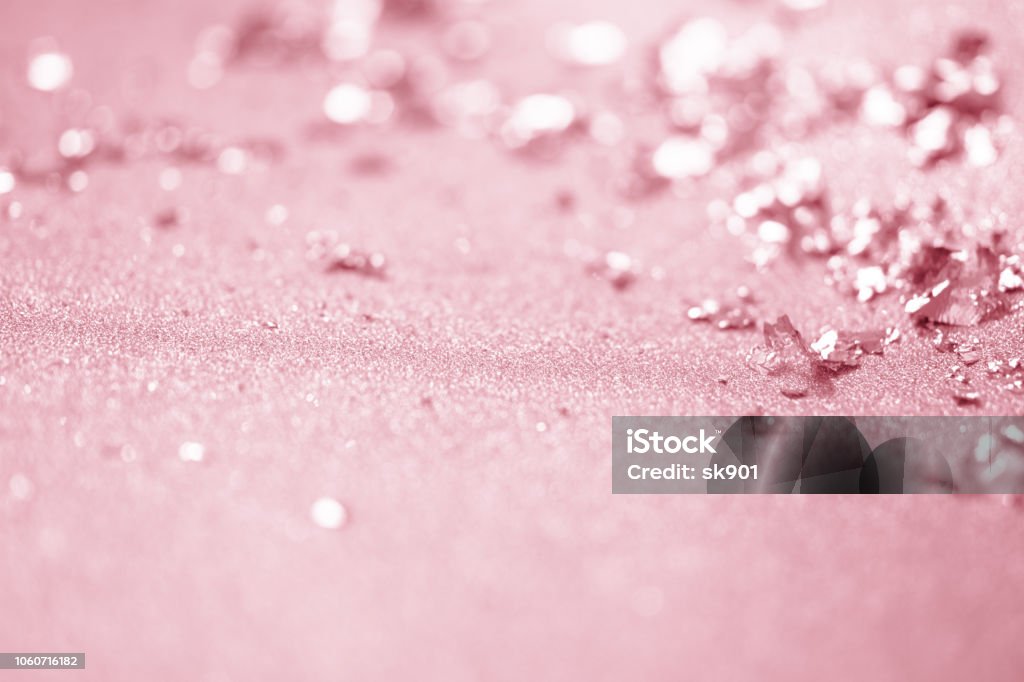 Rose Gold Glitter Confetti Background Texture Stock Photo - Download