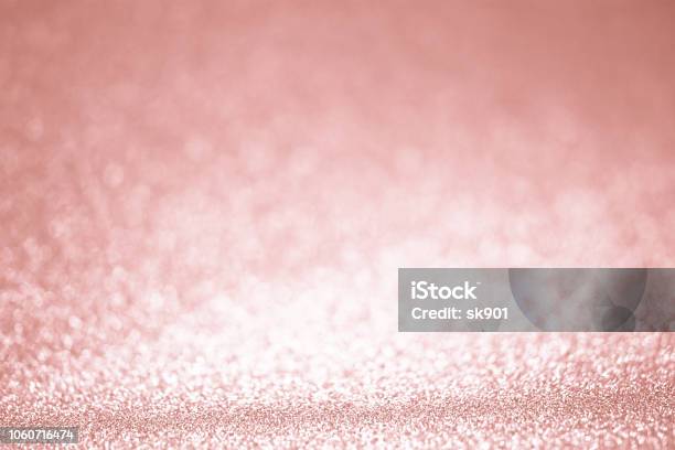 Rose Gold Glitter Confetti Background Texture Stock Photo - Download