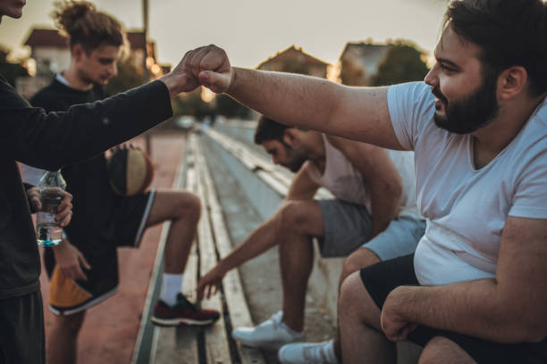 istock Streetball friends relaxing 1060732774