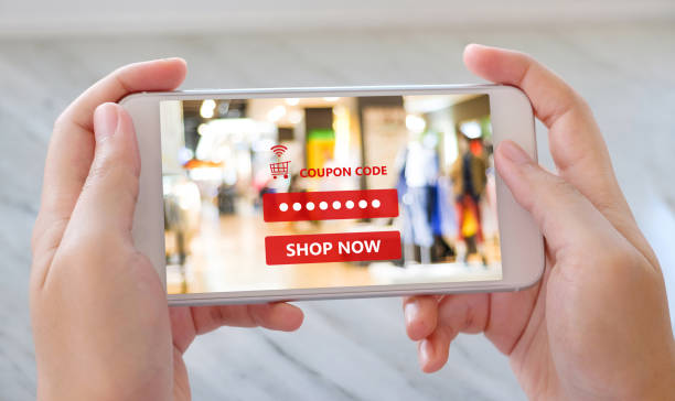 istock Hand typing discount coupon code on smartphone screen to get the shopping on line sale promotion, on line shopping ,digital marketing business and technology, lifestyle concept 1060743164