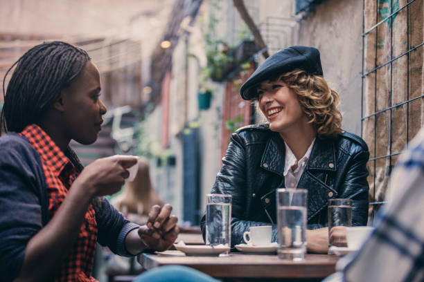 istock Girlfriends in city cafe 1060750830