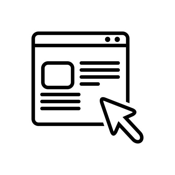 Online order Icon for online, order, shopping, ordering, purchase ordering stock illustrations