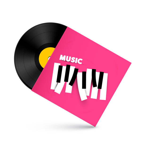 istock LP Vinyl Record with Music Symbol on Paper Cover 1060759426